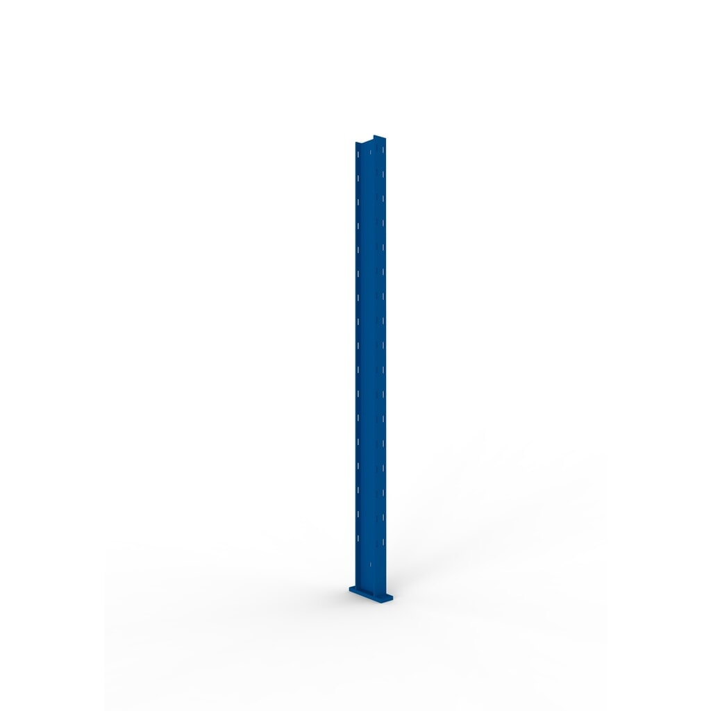 Draagarm staanderprofiel voor draagarmstelling META, met aansluitplaat voor Multistrong L, RAL 5010 gentiaanblauw, hoogte 2.000 mm Product afbeelding: Draagarm staanderprofiel voor draagarmstelling META, met aansluitplaat voor Multistrong L, RAL 5010 gentiaanblauw, hoogte 2.000 mm