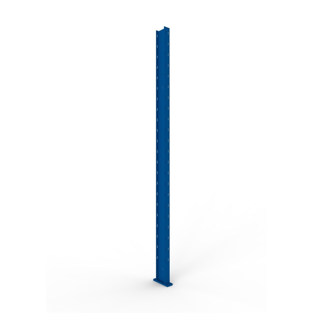 Product afbeelding: Draagarm staanderprofiel voor draagarmstelling META, met aansluitplaat voor Multistrong L, RAL 5010 gentiaanblauw, hoogte 2.500 mm