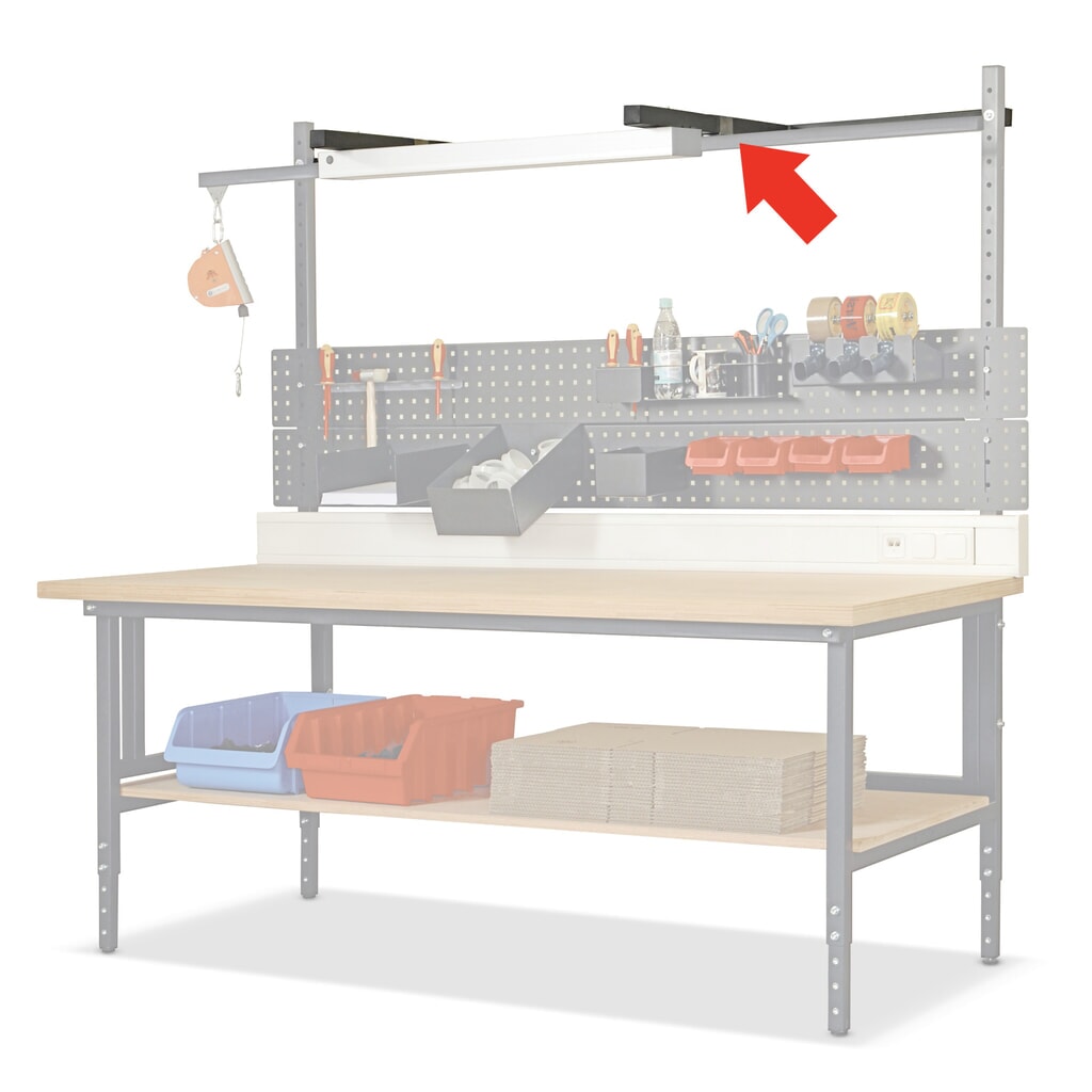 Product afbeelding: Draagarm voor paktafel, bxd 1.455 x 40 mm, antraciet