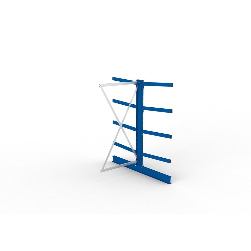 Aanbouwelement draagarmstelling META, dubbelzijdig, draagvermogen per arm tot 250 kg, hxbxd 2.000 x 1.030 x 1.840 mm Productafbeelding nr. 2: Aanbouwelement draagarmstelling META, dubbelzijdig, draagvermogen per arm tot 250 kg, hxbxd 2.000 x 1.030 x 1.840 mm