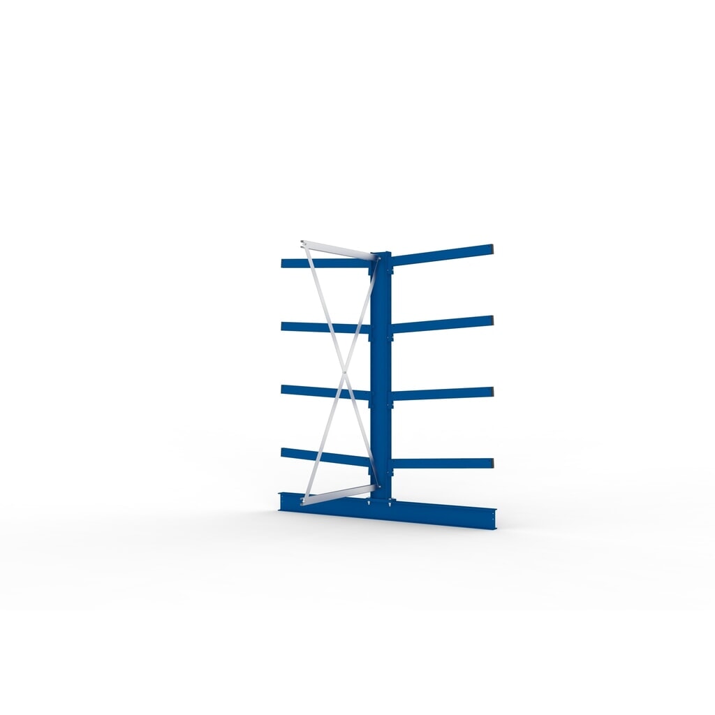 Aanbouwelement draagarmstelling META, dubbelzijdig, draagvermogen per arm tot 250 kg, hxbxd 2.000 x 1.030 x 1.840 mm Productafbeelding nr. 4: Aanbouwelement draagarmstelling META, dubbelzijdig, draagvermogen per arm tot 250 kg, hxbxd 2.000 x 1.030 x 1.840 mm
