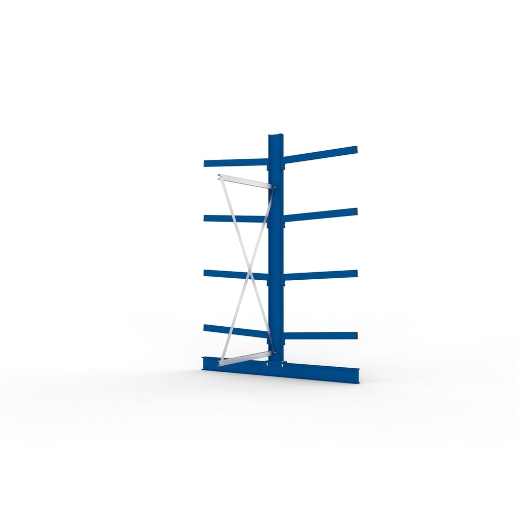 Aanbouwelement draagarmstelling META, dubbelzijdig, draagvermogen per arm tot 250 kg, hxbxd 2.500 x 1.030 x 1.840 mm Productafbeelding nr. 4: Aanbouwelement draagarmstelling META, dubbelzijdig, draagvermogen per arm tot 250 kg, hxbxd 2.500 x 1.030 x 1.840 mm