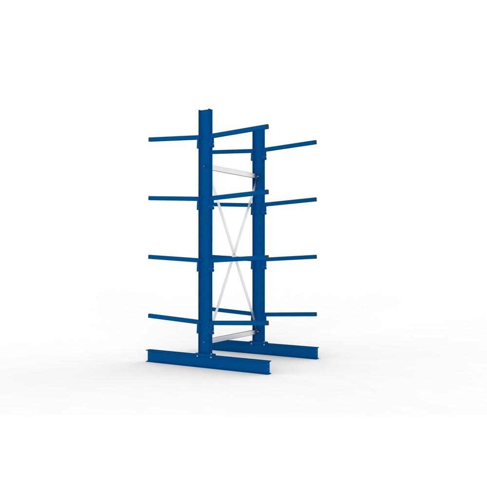 Productafbeelding nr. 2: Basiselement draagarmstelling META, dubbelzijdig, draagvermogen per arm 140 kg, hxbxd 2.500 x 1.094 x 1.420 mm