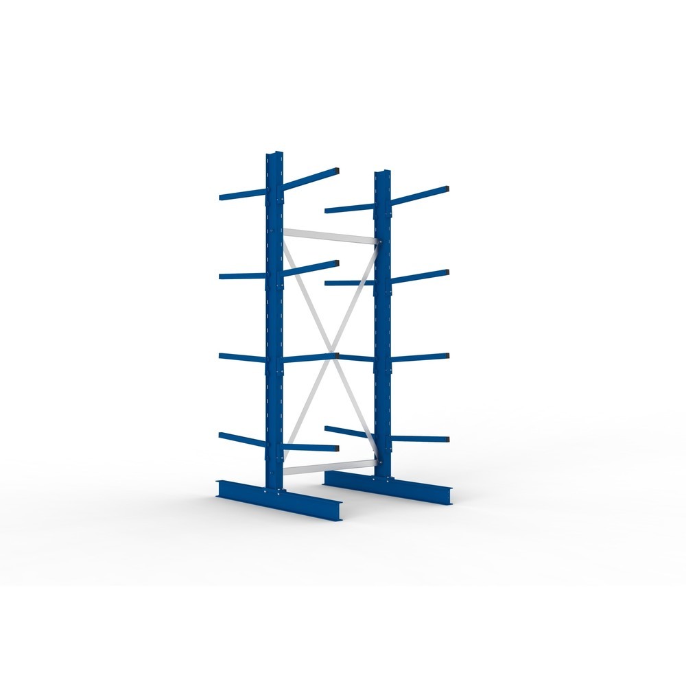 Product afbeelding: Basiselement draagarmstelling META, dubbelzijdig, draagvermogen per arm 140 kg, hxbxd 2.500 x 1.094 x 1.420 mm