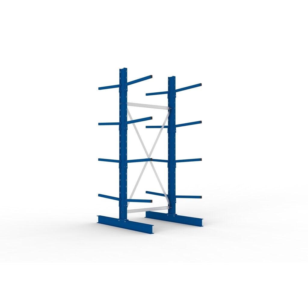 Product afbeelding: Basiselement draagarmstelling META, dubbelzijdig, draagvermogen per arm 140 kg, hxbxd 2.500 x 1.094 x 1.420 mm