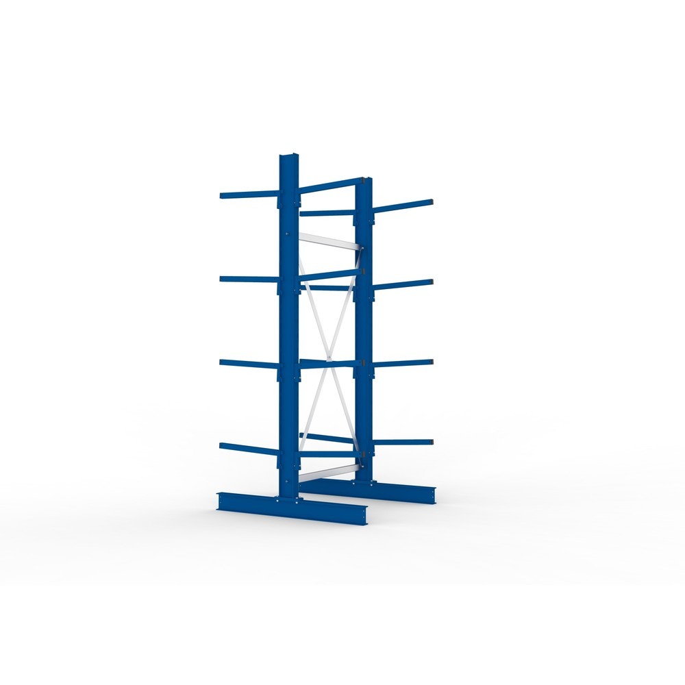 Productafbeelding nr. 2: Basiselement draagarmstelling META, dubbelzijdig, draagvermogen per arm 175 kg, hxbxd 2.500 x 1.094 x 1.220 mm