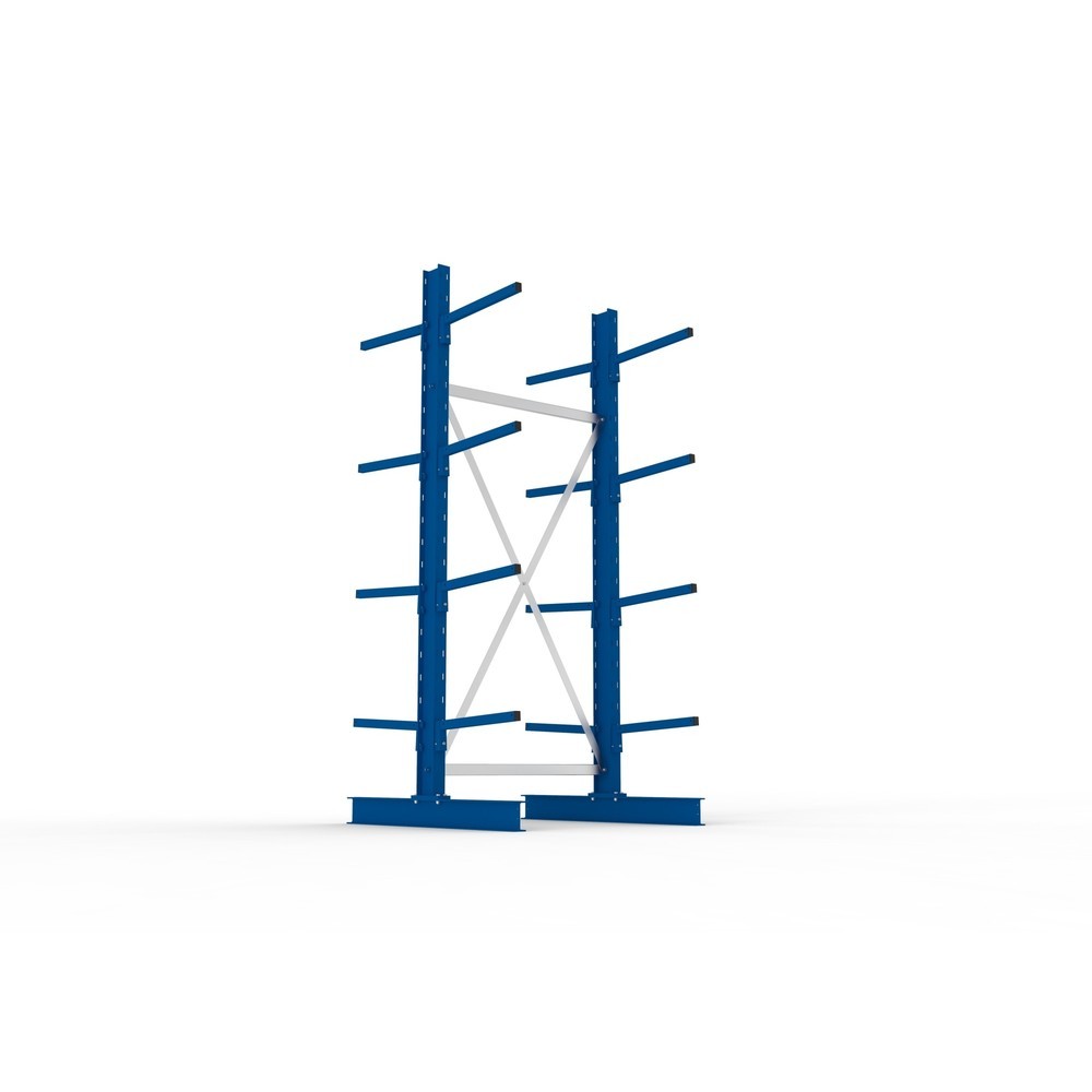 Productafbeelding nr. 3: Basiselement draagarmstelling META, dubbelzijdig, draagvermogen per arm 175 kg, hxbxd 2.500 x 1.094 x 1.220 mm