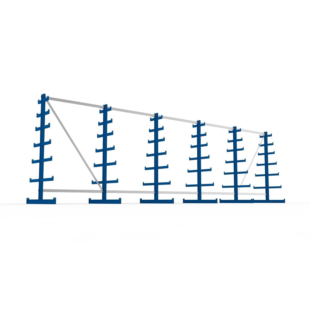 Productafbeelding nr. 3: Complete draagarmstelling META, dubbelzijdig, draagvermogen per arm 150 kg, hxbxd 2.000 x 6.805 x 1.090 mm, 6 staanders