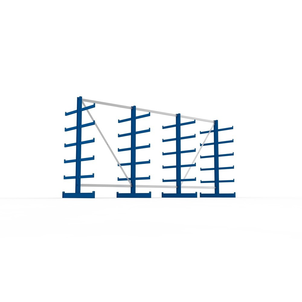 Productafbeelding nr. 5: Complete draagarmstelling META, dubbelzijdig, draagvermogen per arm 200 kg, hxbxd 2.000 x 4.105 x 1.150 mm, 4 staanders