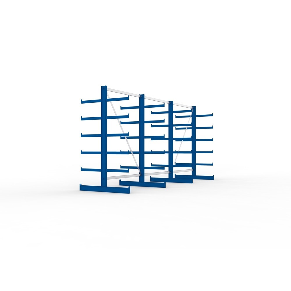 Productafbeelding nr. 7: Complete draagarmstelling META, dubbelzijdig, draagvermogen per arm 200 kg, hxbxd 2.000 x 4.105 x 1.150 mm, 4 staanders