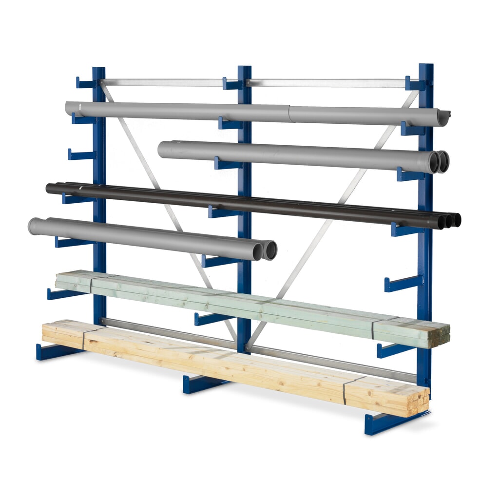 Product afbeelding: Draagarmstelling META, eenzijdig, cap. 150 kg, 3 staanders