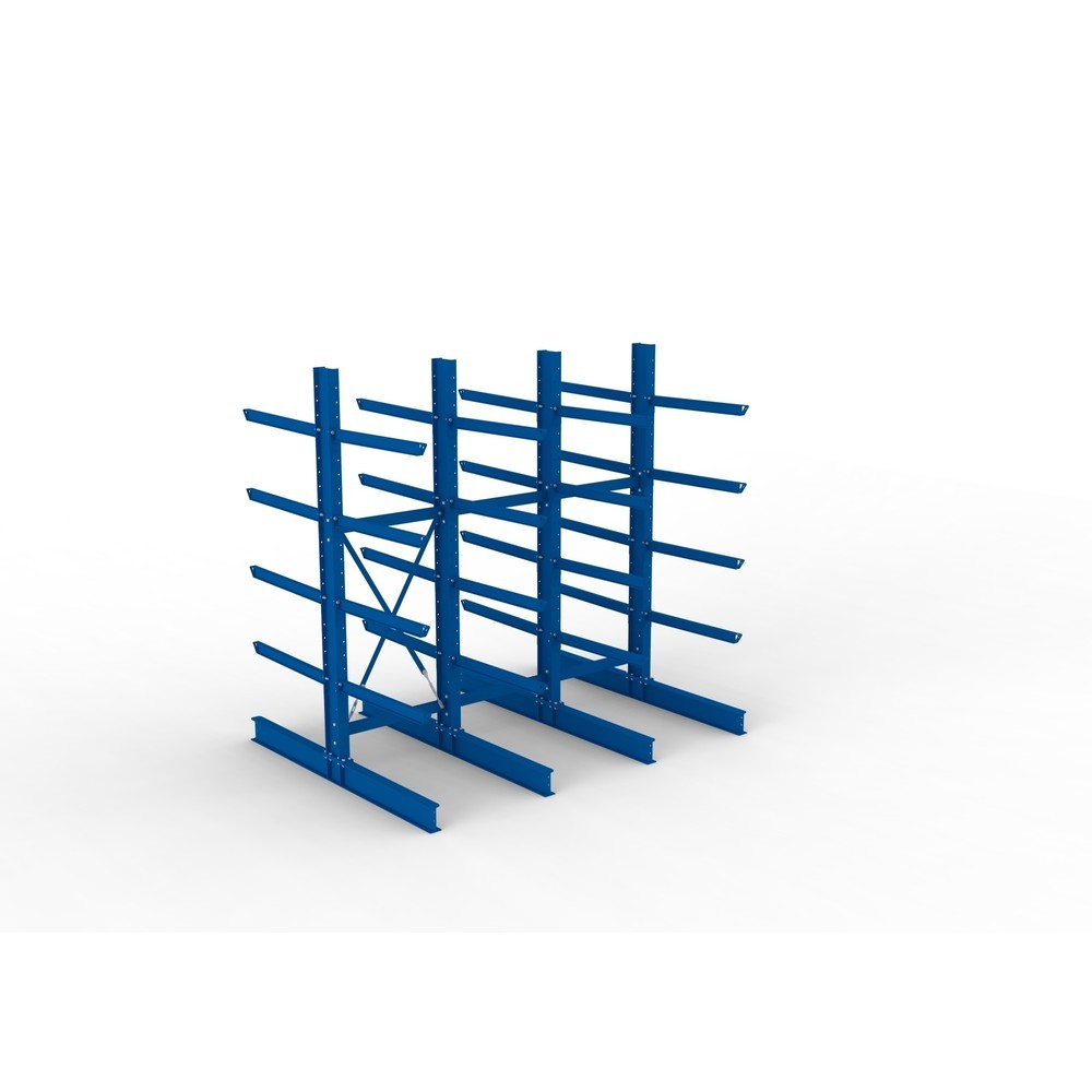Productafbeelding nr. 2: Complete draagarmstelling voor zware lasten META, dubbelzijdig, draagvermogen per arm 505 kg, hxbxd 3.000 x 3.090 x 2.400 mm, 4 staanders