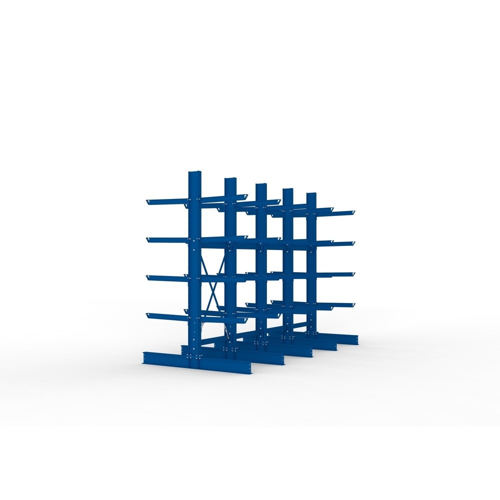 Productafbeelding nr. 4: Complete draagarmstelling voor zware lasten META, dubbelzijdig, draagvermogen per arm 630 kg, hxbxd 3.000 x 4.090 x 2.000 mm, 5 staanders
