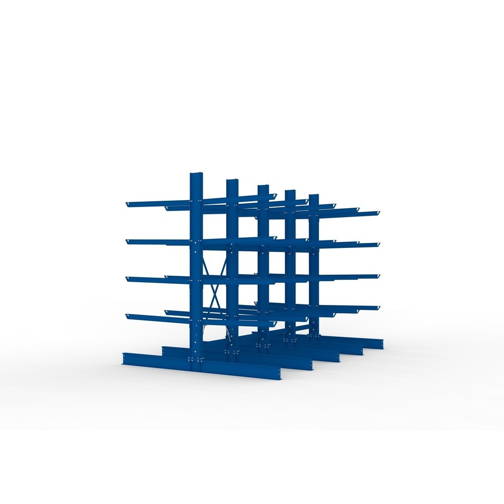 Productafbeelding nr. 4: Complete draagarmstelling voor zware lasten META, dubbelzijdig, draagvermogen per arm 400 kg, hxbxd 3.000 x 4.090 x 2.900 mm, 5 staanders