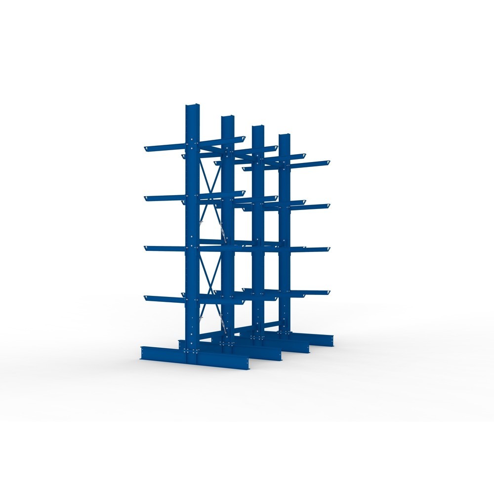 Productafbeelding nr. 4: Complete draagarmstelling voor zware lasten META, dubbelzijdig, draagvermogen per arm 630 kg, hxbxd 4.000 x 3.100 x 2.020 mm, 4 staanders