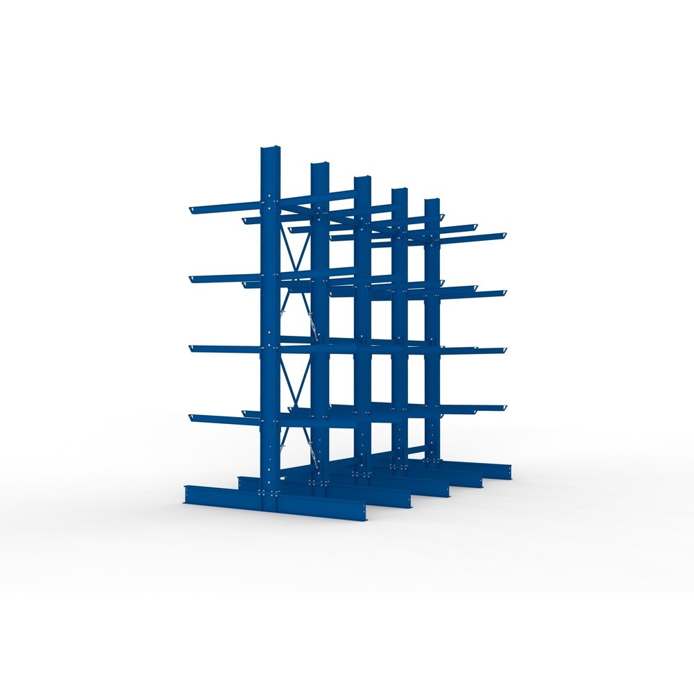 Productafbeelding nr. 4: Complete draagarmstelling voor zware lasten META, dubbelzijdig, draagvermogen per arm 505 kg, hxbxd 4.000 x 4.100 x 2.420 mm, 5 staanders
