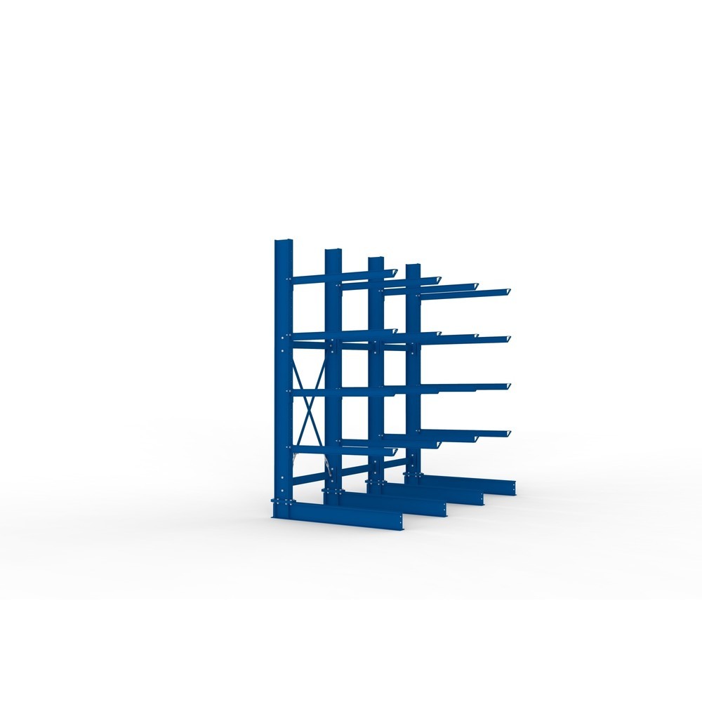 Productafbeelding nr. 4: Complete draagarmstelling voor zware lasten META, enkelzijdig, draagvermogen per arm 400 kg, hxbxd 3.000 x 3.090 x 1.585 mm, 4 staanders