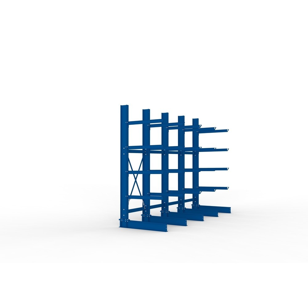 Productafbeelding nr. 4: Complete draagarmstelling voor zware lasten META, enkelzijdig, draagvermogen per arm 505 kg, hxbxd 3.000 x 4.090 x 1.355 mm, 5 staanders