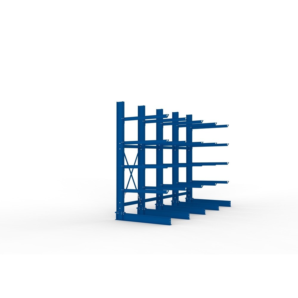 Productafbeelding nr. 4: Complete draagarmstelling voor zware lasten META, enkelzijdig, draagvermogen per arm 400 kg, hxbxd 3.000 x 4.090 x 1.585 mm, 5 staanders