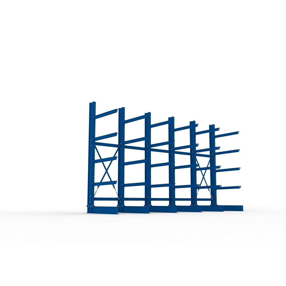 Productafbeelding nr. 3: Complete draagarmstelling voor zware lasten META, enkelzijdig, draagvermogen per arm 505 kg, hxbxd 3.000 x 5.090 x 1.355 mm, 6 staanders