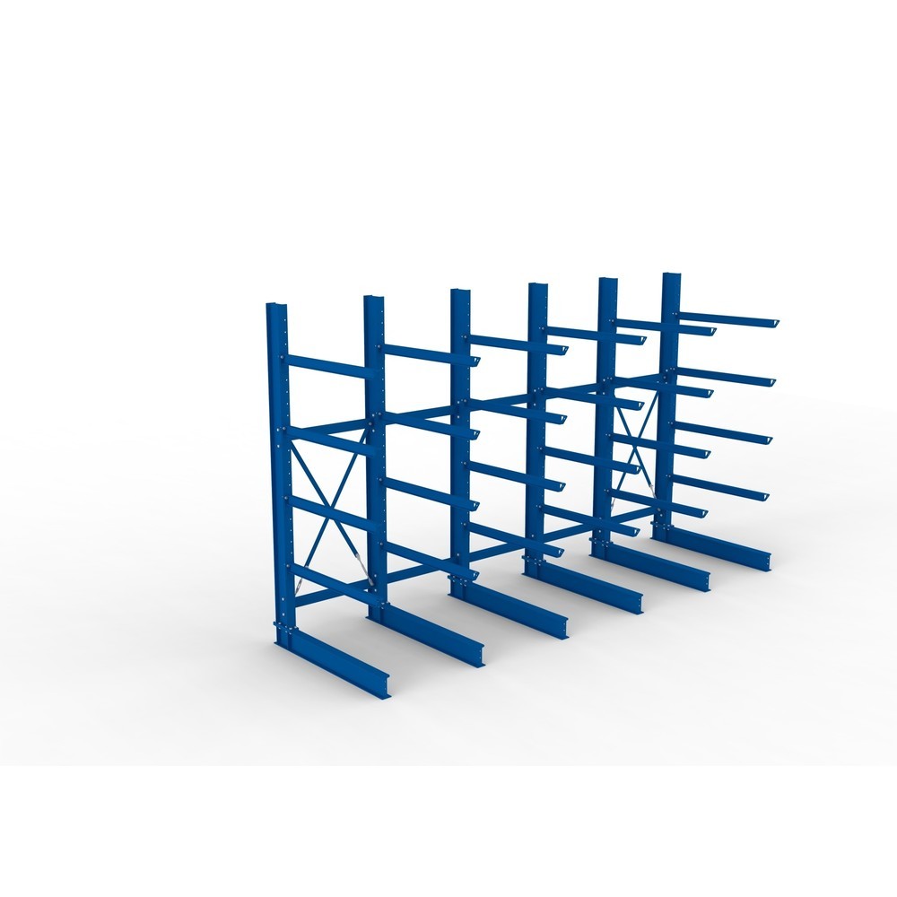 Productafbeelding nr. 2: Complete draagarmstelling voor zware lasten META, enkelzijdig, draagvermogen per arm 400 kg, hxbxd 3.000 x 5.090 x 1.585 mm, 6 staanders