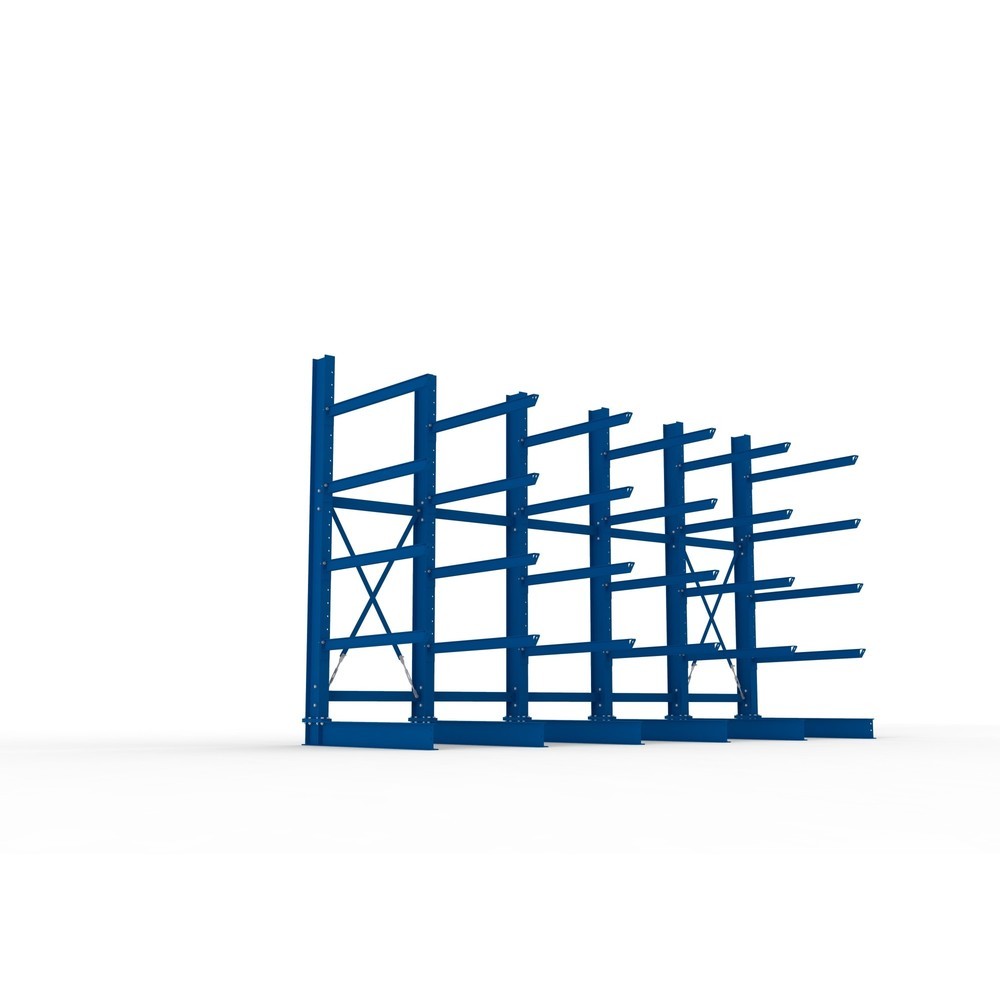 Productafbeelding nr. 3: Complete draagarmstelling voor zware lasten META, enkelzijdig, draagvermogen per arm 400 kg, hxbxd 3.000 x 5.090 x 1.585 mm, 6 staanders