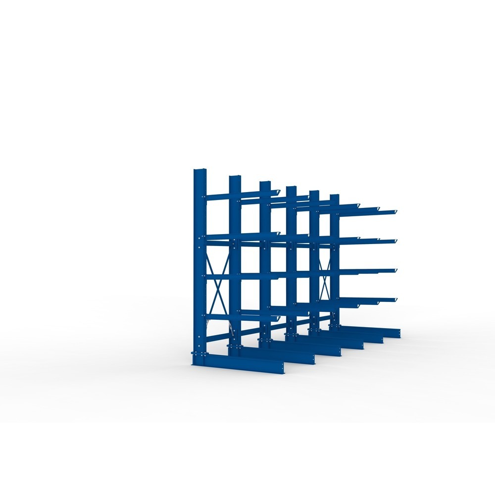 Productafbeelding nr. 4: Complete draagarmstelling voor zware lasten META, enkelzijdig, draagvermogen per arm 400 kg, hxbxd 3.000 x 5.090 x 1.585 mm, 6 staanders