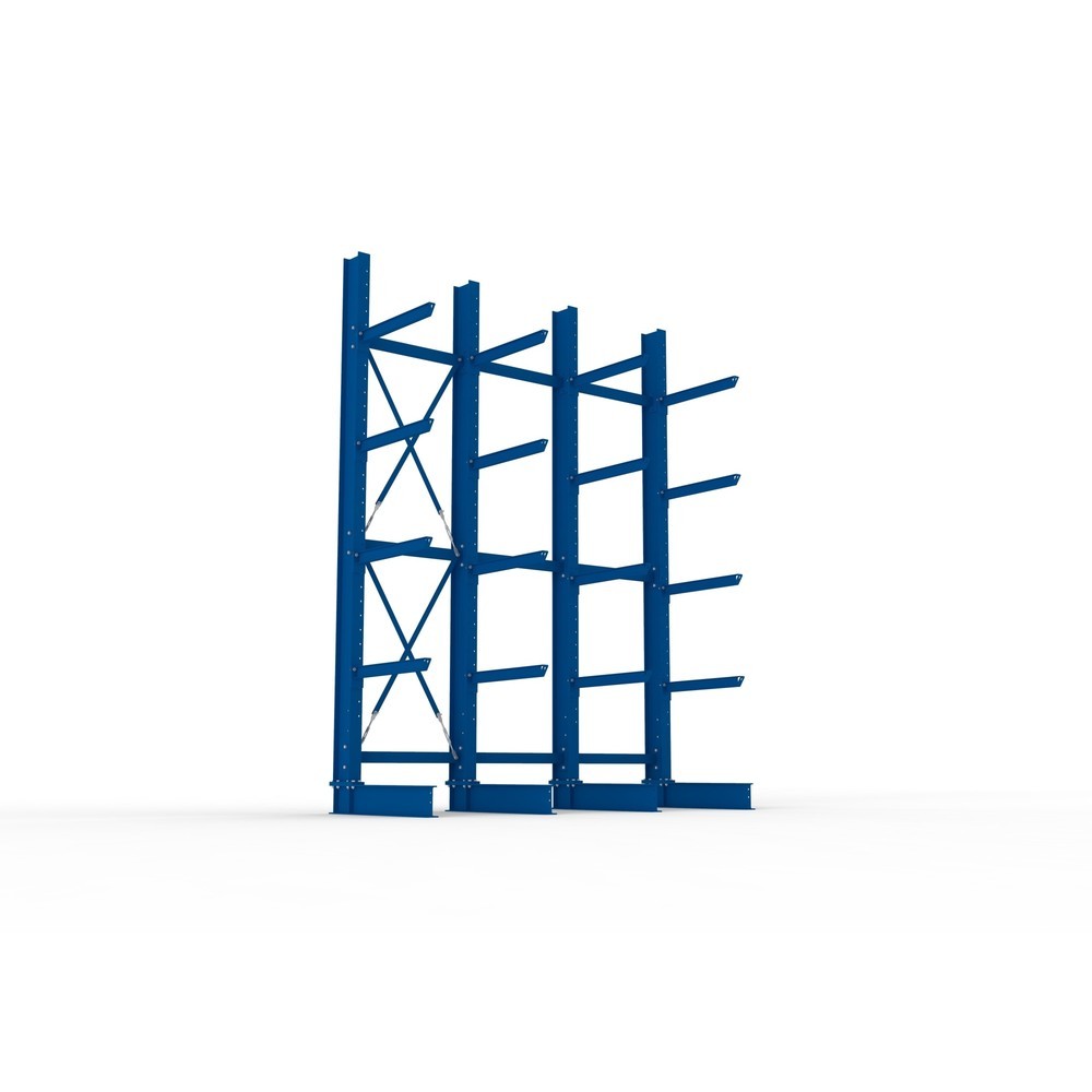 Productafbeelding nr. 3: Complete draagarmstelling voor zware lasten META, enkelzijdig, draagvermogen per arm 630 kg, hxbxd 4.000 x 3.100 x 1.155 mm, 4 staanders
