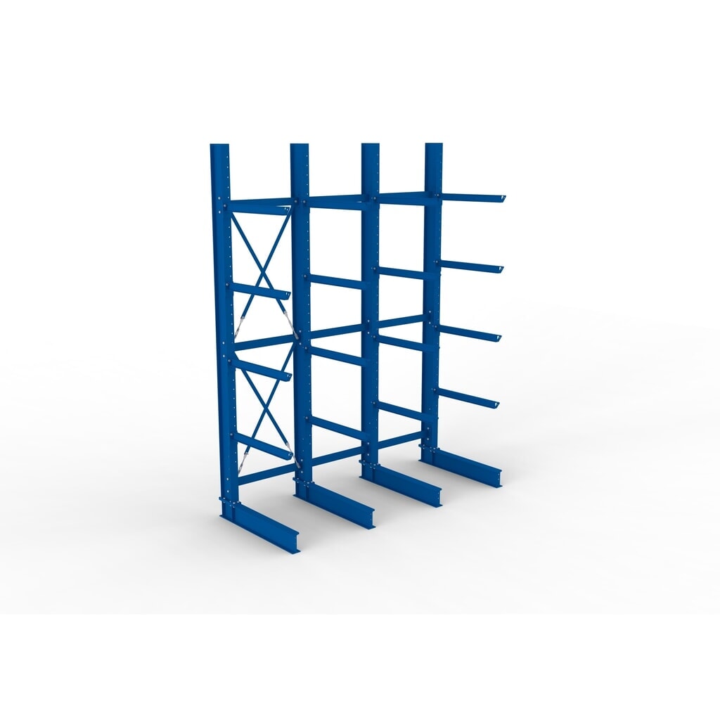 Productafbeelding nr. 2: Complete draagarmstelling voor zware lasten META, enkelzijdig, draagvermogen per arm 505 kg, hxbxd 4.000 x 3.100 x 1.355 mm, 4 staanders