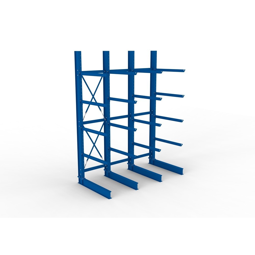 Productafbeelding nr. 2: Complete draagarmstelling voor zware lasten META, enkelzijdig, draagvermogen per arm 400 kg, hxbxd 4.000 x 3.100 x 1.605 mm, 4 staanders