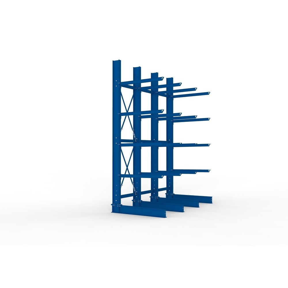 Productafbeelding nr. 4: Complete draagarmstelling voor zware lasten META, enkelzijdig, draagvermogen per arm 400 kg, hxbxd 4.000 x 3.100 x 1.605 mm, 4 staanders