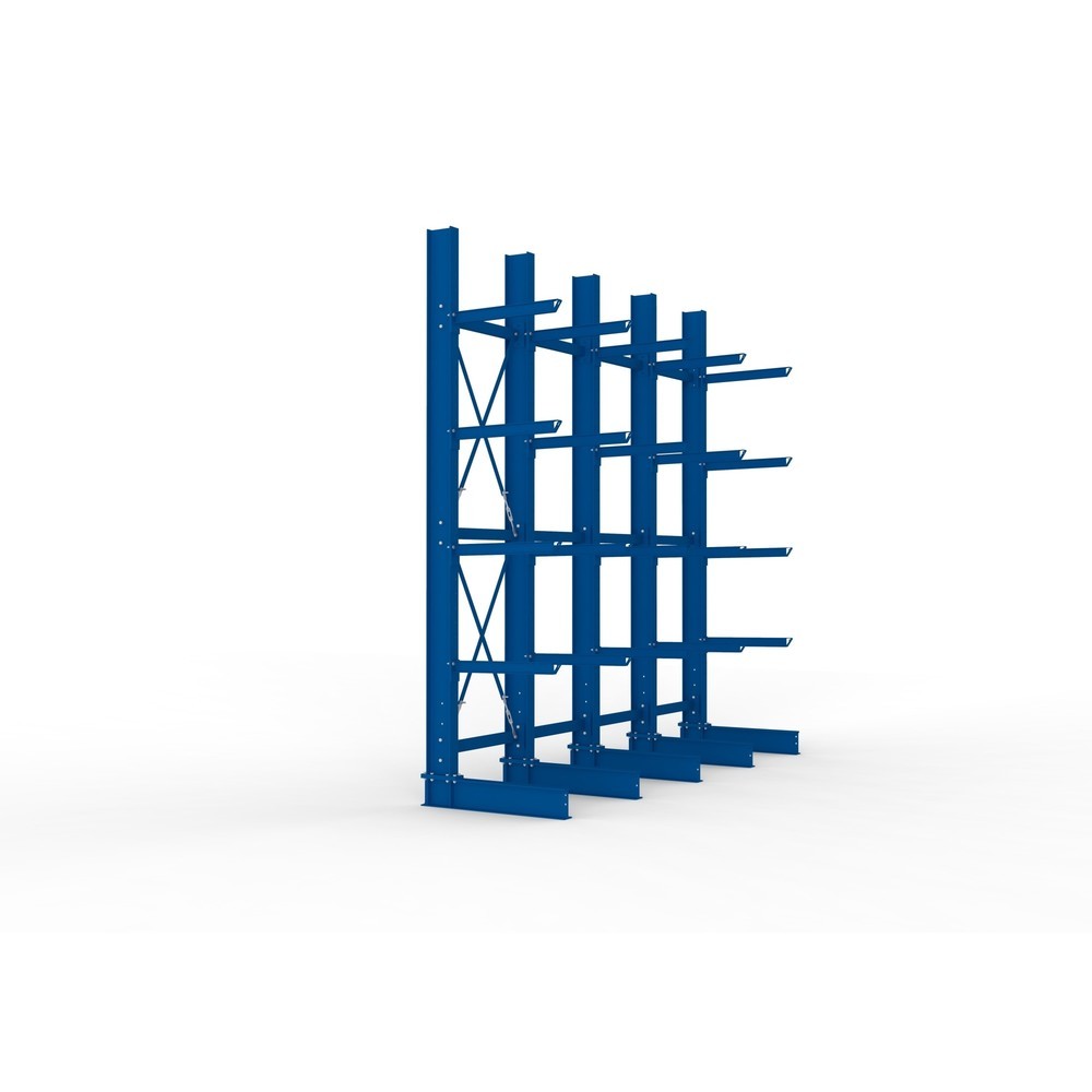 Productafbeelding nr. 4: Complete draagarmstelling voor zware lasten META, enkelzijdig, draagvermogen per arm 630 kg, hxbxd 4.000 x 4.100 x 1.155 mm, 5 staanders