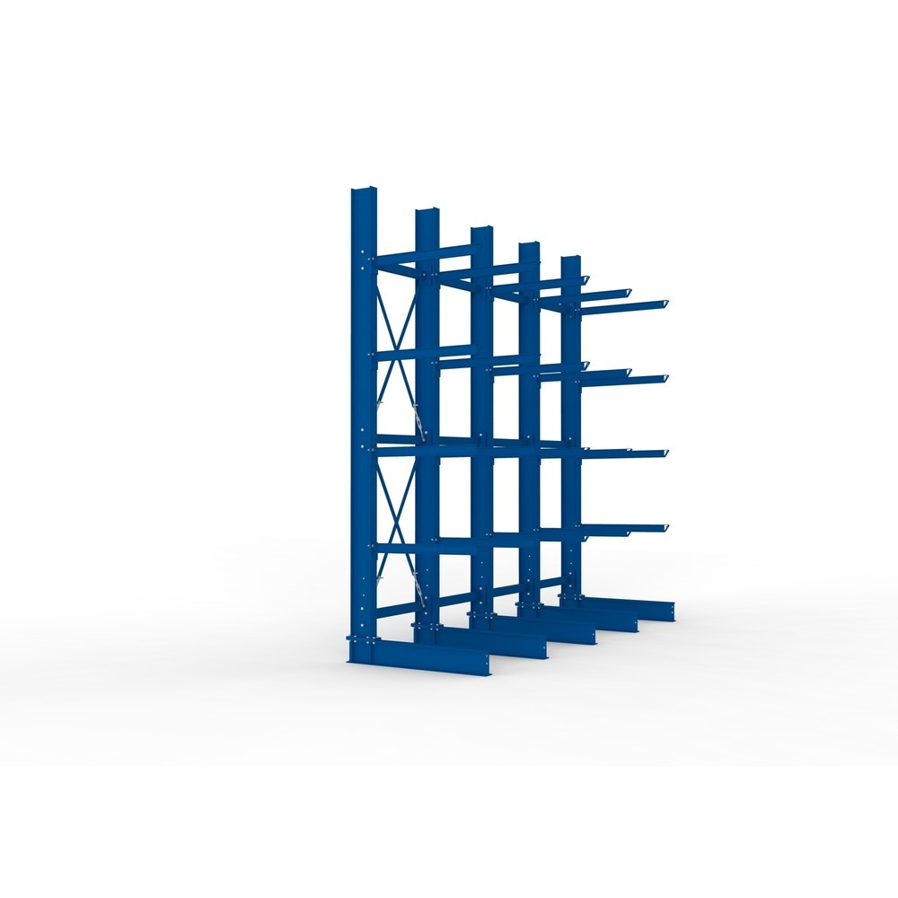 Productafbeelding nr. 4: Complete draagarmstelling voor zware lasten META, enkelzijdig, draagvermogen per arm 505 kg, hxbxd 4.000 x 4.100 x 1.355 mm, 5 staanders