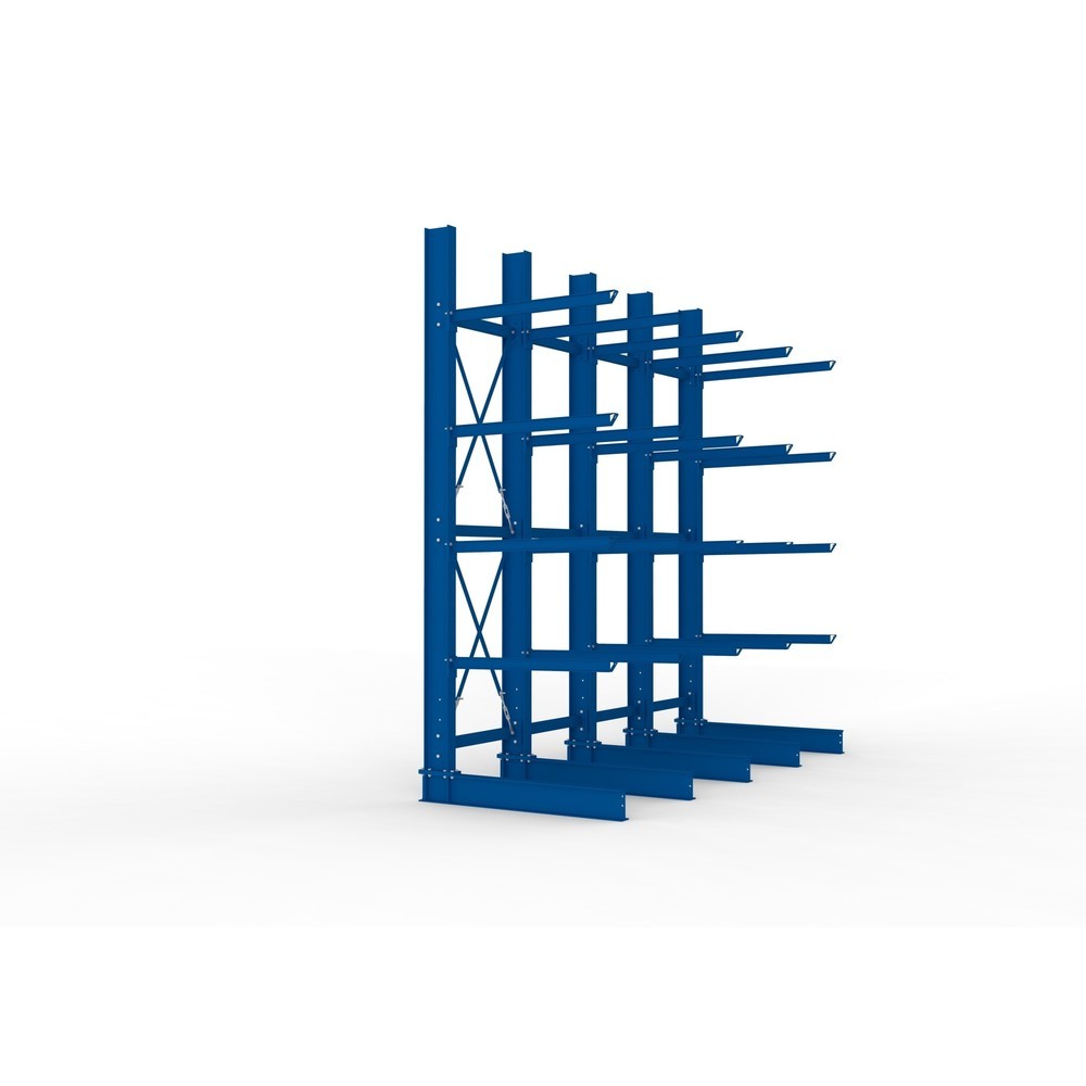 Productafbeelding nr. 4: Complete draagarmstelling voor zware lasten META, enkelzijdig, draagvermogen per arm 400 kg, hxbxd 4.000 x 4.100 x 1.605 mm, 5 staanders