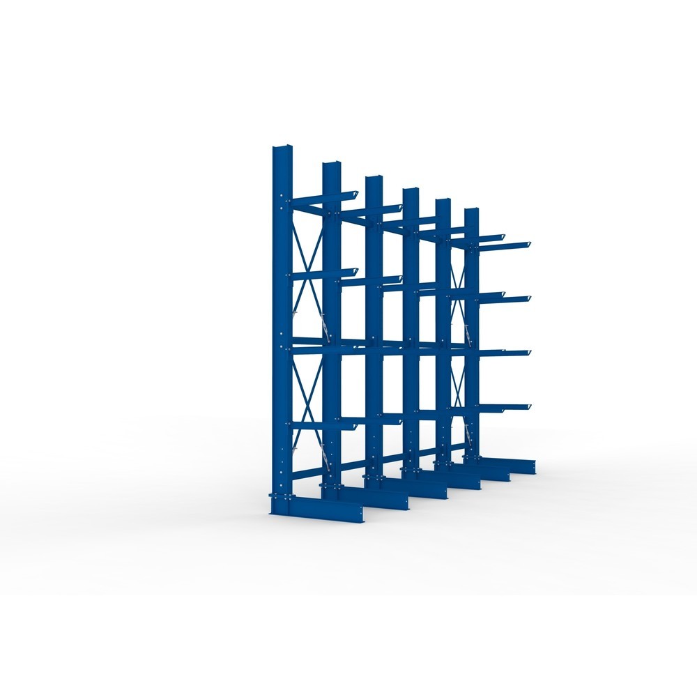 Productafbeelding nr. 4: Complete draagarmstelling voor zware lasten META, enkelzijdig, draagvermogen per arm 630 kg, hxbxd 4.000 x 5.100 x 1.155 mm, 6 staanders