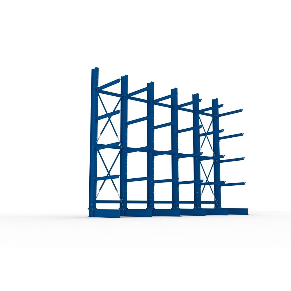 Productafbeelding nr. 3: Complete draagarmstelling voor zware lasten META, enkelzijdig, draagvermogen per arm 505 kg, hxbxd 4.000 x 5.100 x 1.355 mm, 6 staanders