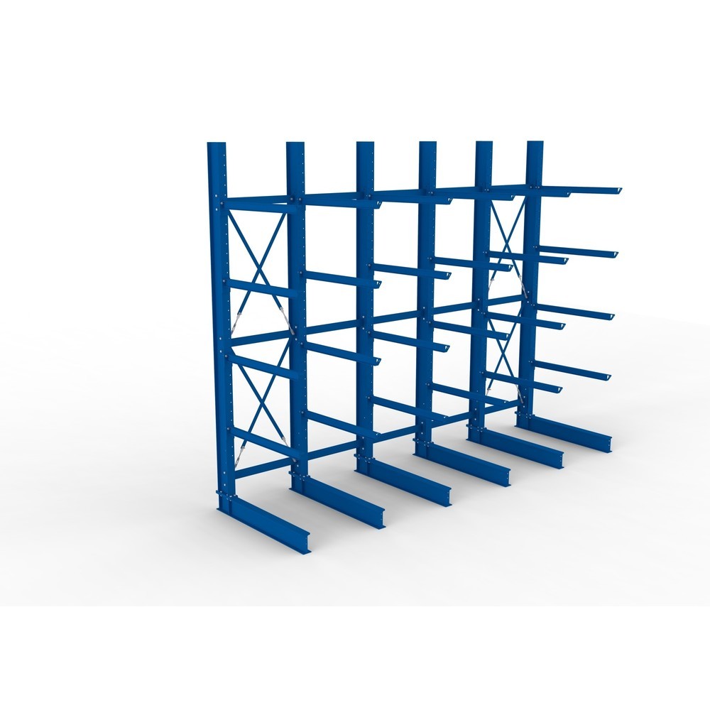 Productafbeelding nr. 2: Complete draagarmstelling voor zware lasten META, enkelzijdig, draagvermogen per arm 400 kg, hxbxd 4.000 x 5.100 x 1.605 mm, 6 staanders