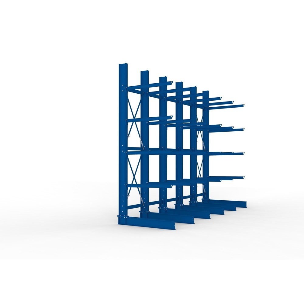 Productafbeelding nr. 4: Complete draagarmstelling voor zware lasten META, enkelzijdig, draagvermogen per arm 400 kg, hxbxd 4.000 x 5.100 x 1.605 mm, 6 staanders