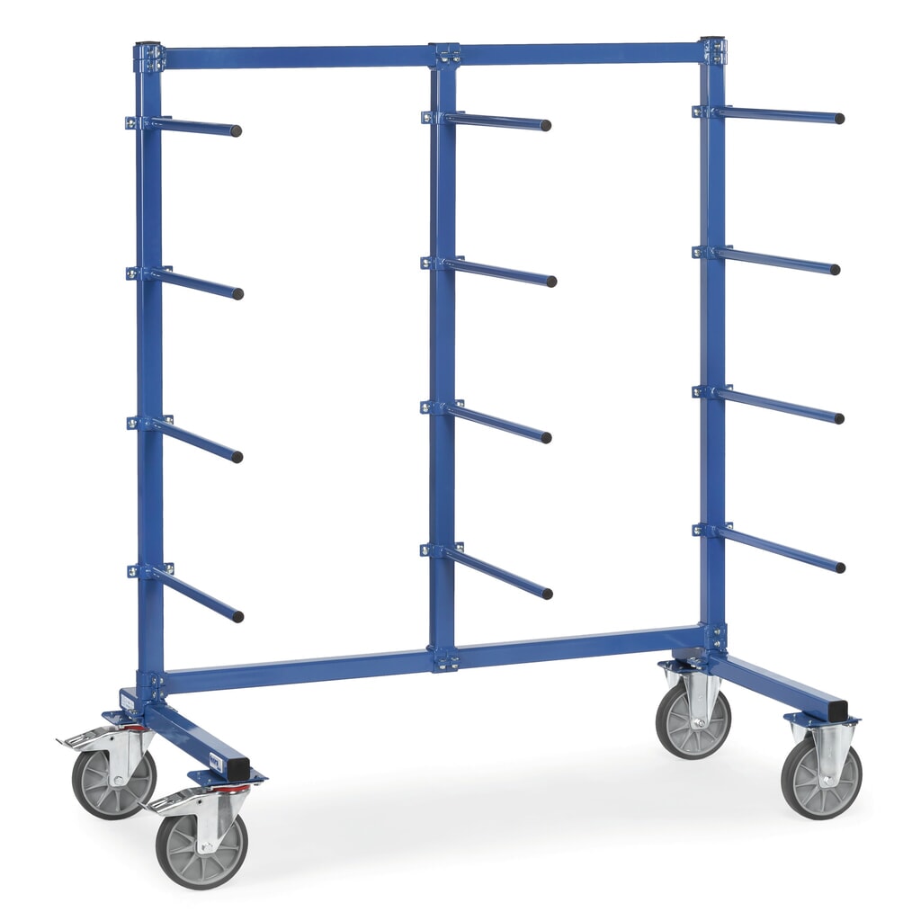 Product afbeelding: Draagarmwagen fetra®, eenzijdig, 12 draagarmen, hxbxd 1.807 x 1.400 x 800 mm