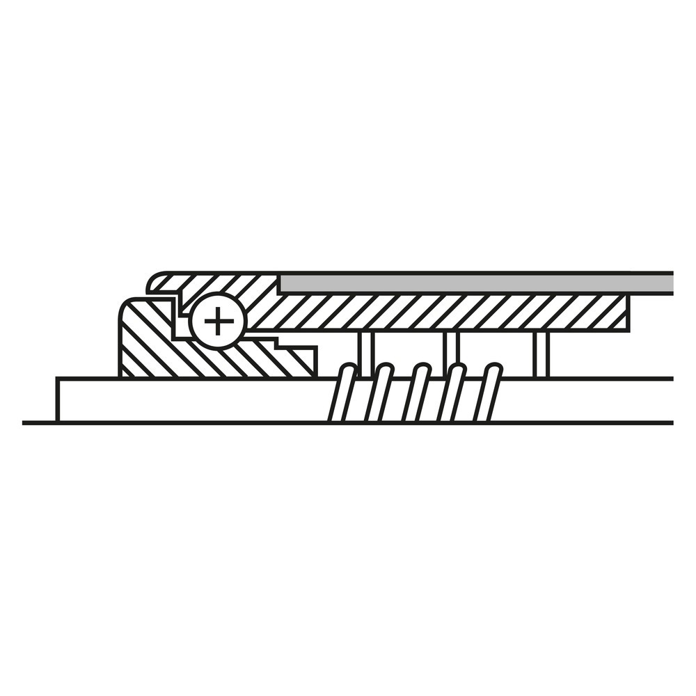 Productafbeelding nr. 3: Draagrol voor rollenbanen, kunststof, veeras, Ø 20 mm, lengte 200 mm, cap. 10 kg