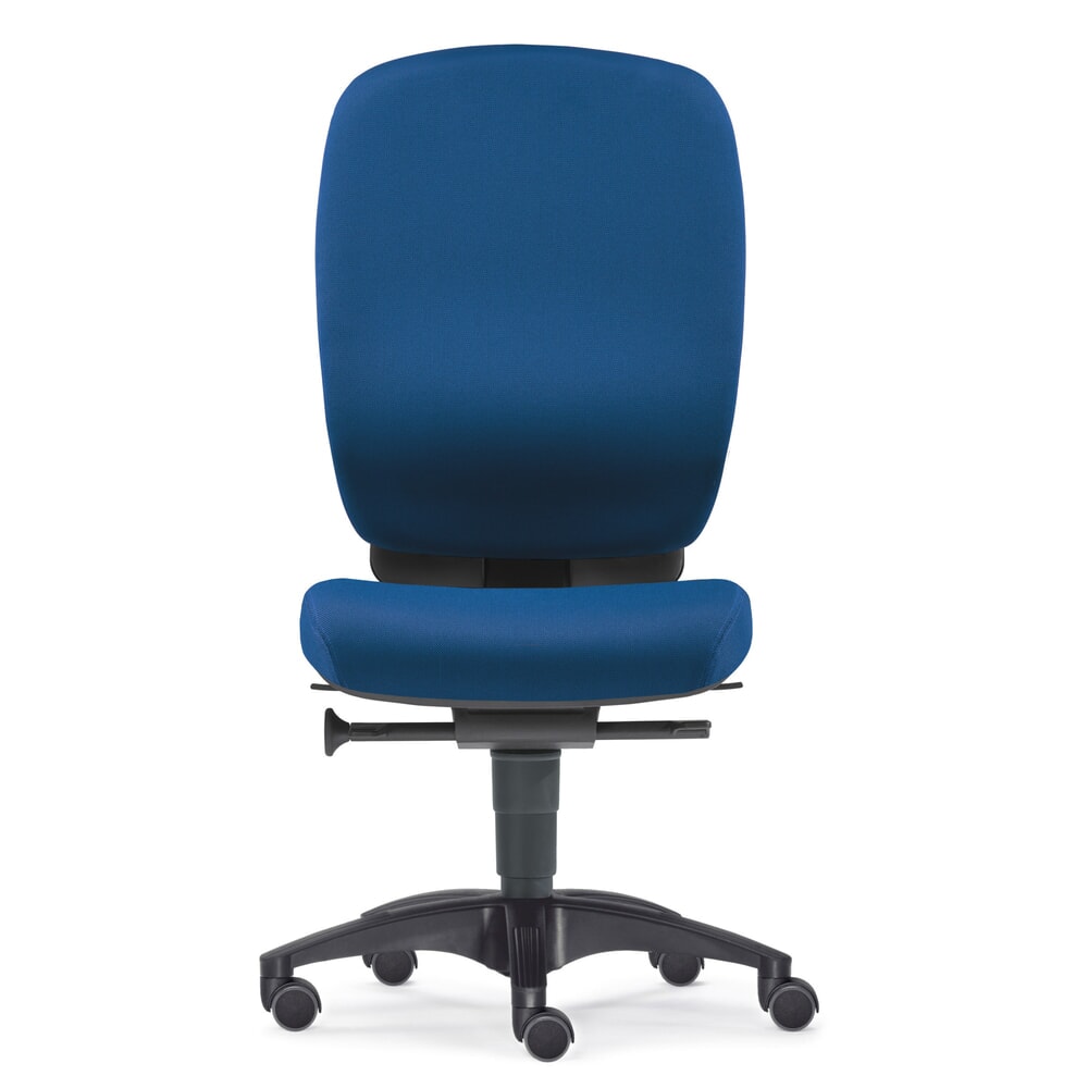 Productafbeelding nr. 1: Ergonomische draaistoel PROFI met DIN-zitting, blauw