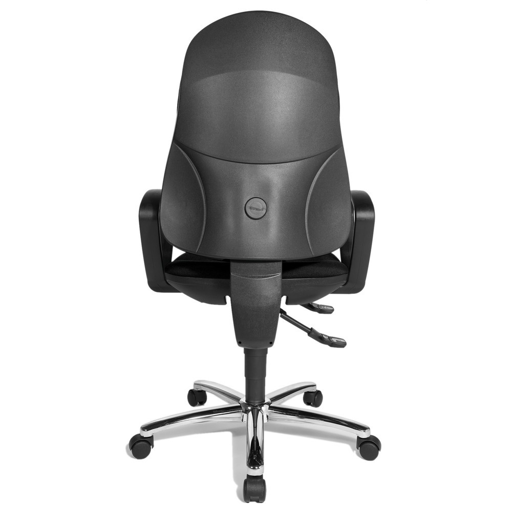 Productafbeelding nr. 2: Draaibare bureaustoel Topstar® Syncro-Steel II, rugleuning bekleed, zwart