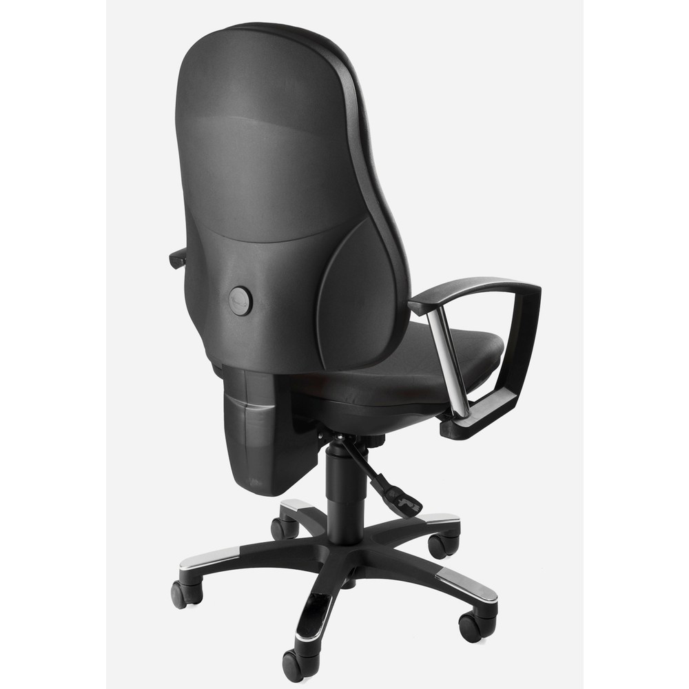 Productafbeelding nr. 2: Draaibare bureaustoel Topstar® Trend SY 10, speciale zitting met bekkenondersteuning, zwart-donkergrijs patroon