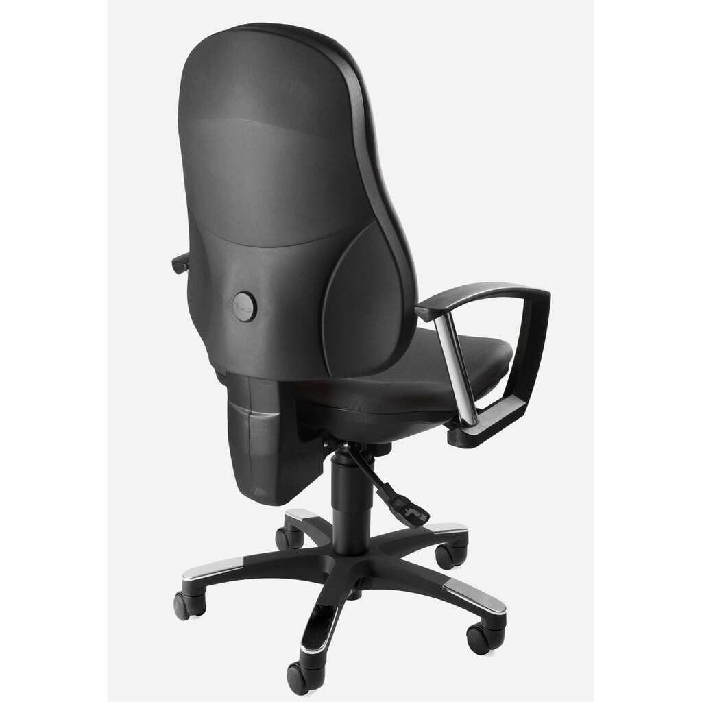 Productafbeelding nr. 2: Draaibare bureaustoel Topstar® Trend SY 10, speciale zitting met bekkenondersteuning, zwart-donkergrijs patroon