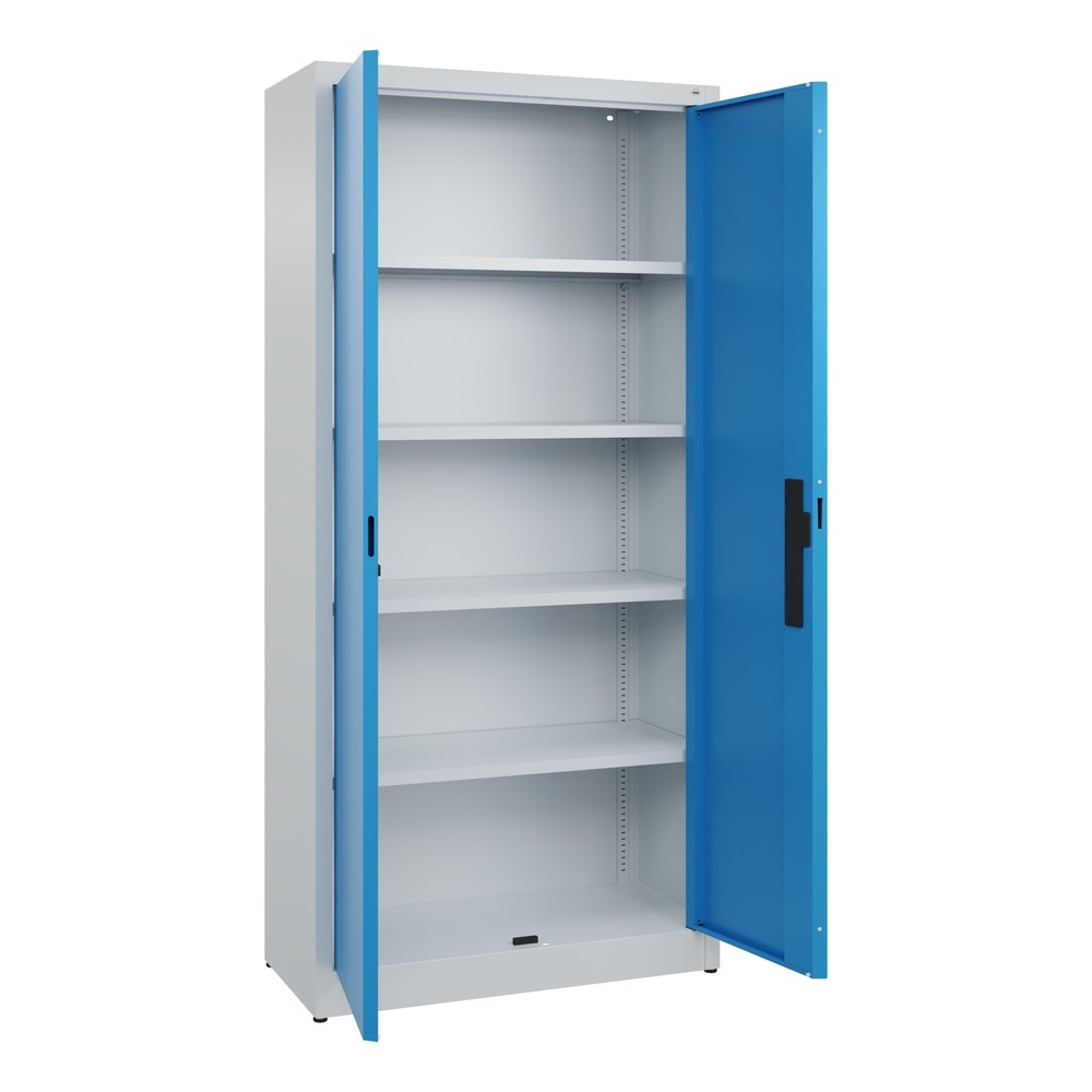 Productafbeelding nr. 4: Draaideurkast C+P, 5 OH, hxbxd 1950 x 930 x 400 mm, lichtgrijs, lichtblauw