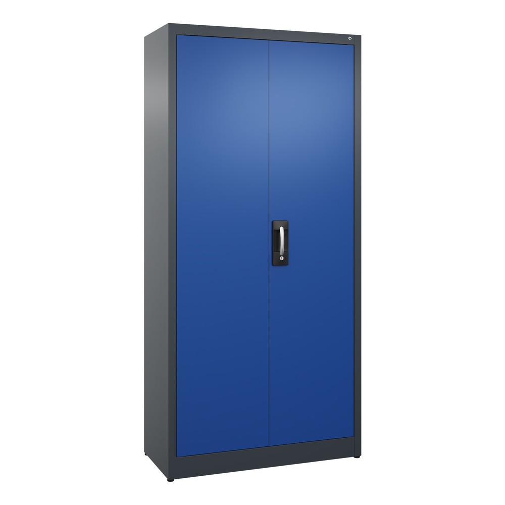 Productafbeelding nr. 1: Draaideurkast C+P, 5 OH, hxbxd 1950 x 930 x 400 mm, antracietgrijs, gentiaanblauw