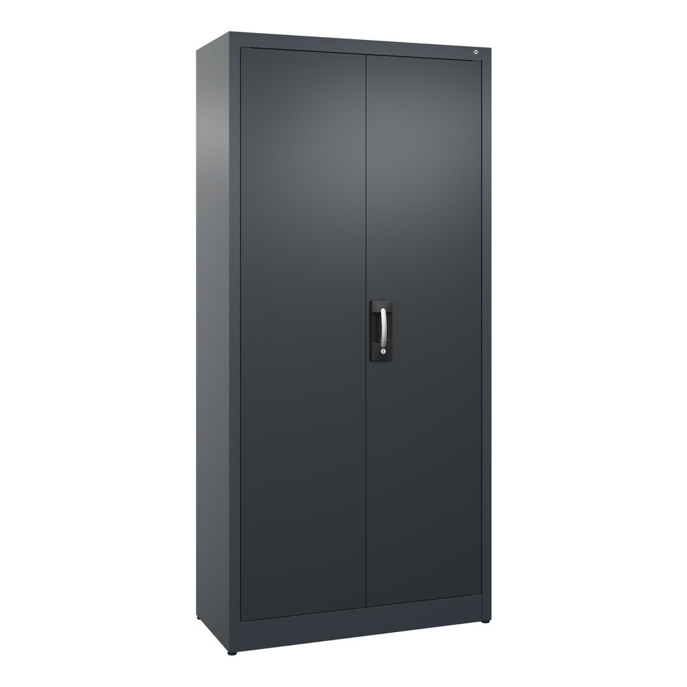 Product afbeelding: Draaideurkast C+P, 5 OH, hxbxd 1950 x 930 x 400 mm, antracietgrijs, zwartgrijs