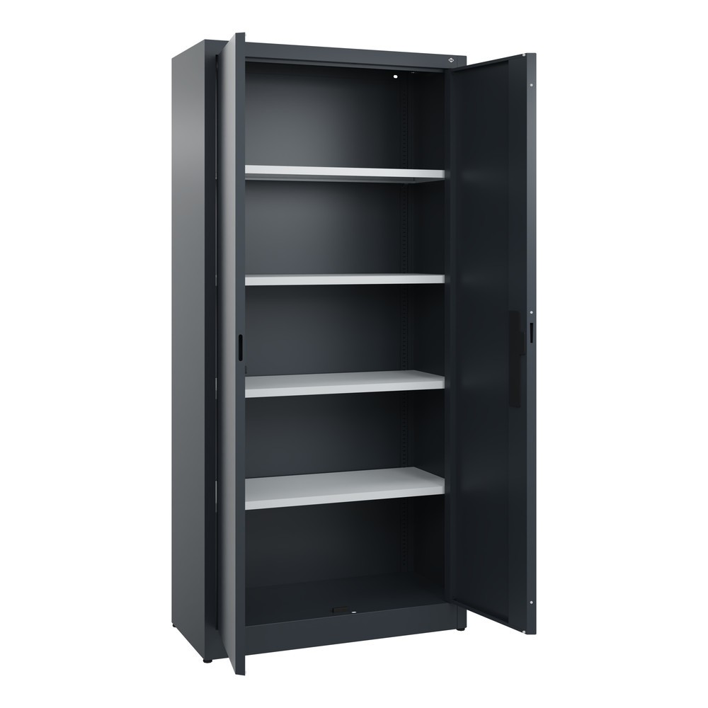 Productafbeelding nr. 4: Draaideurkast C+P, 5 OH, hxbxd 1950 x 930 x 400 mm, antracietgrijs, antracietgrijs