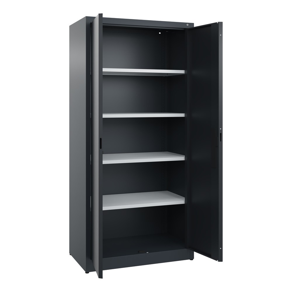 Productafbeelding nr. 4: Draaideurkast C+P, 5 OH, hxbxd 1950 x 930 x 500 mm, antracietgrijs, zwartgrijs