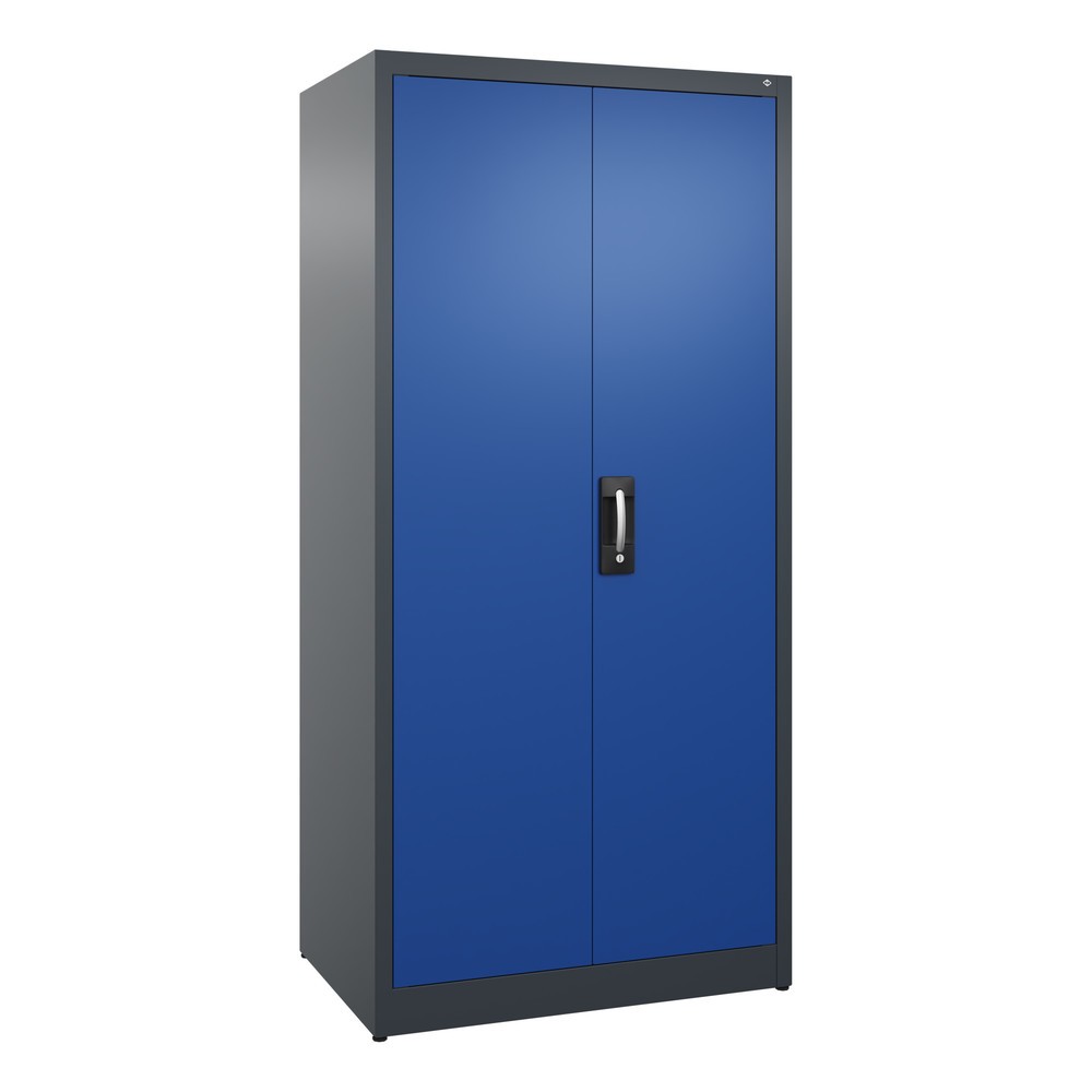 Productafbeelding nr. 1: Draaideurkast C+P, 5 OH, hxbxd 1950 x 930 x 600 mm, gentiaanblauw, antracietgrijs